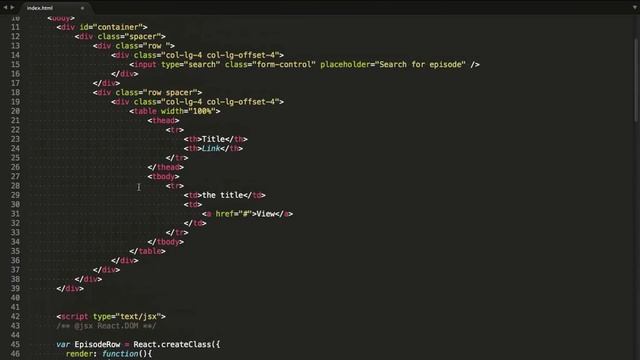 Thinking in React, a step by step screencast tutorial смотреть онлайн