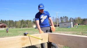 Каркасный дом своими руками. Ч2. ОБВЯЗКА винтовых свай БРУСОМ. "Строй и Живи"