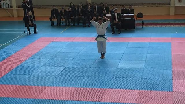 Чемпионат Республики Казахстан 2018- г.Орал. Финал. Кабдуллаев Биржан ката Bassai Dai смотреть онлайн