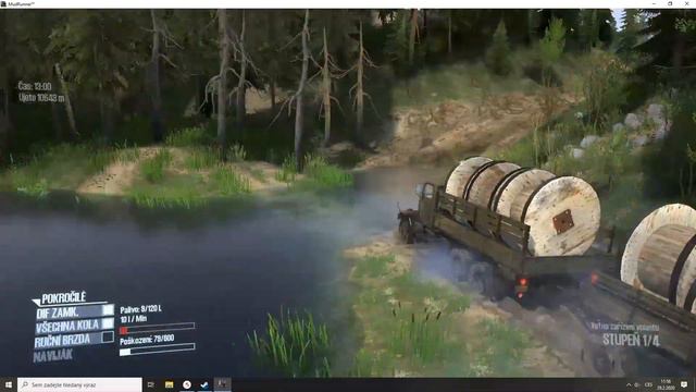 Spintires MudRunner Nachalnik Bazy 5 part 2 hard. Old car Praga V3S смотреть онлайн