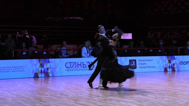 SlowFox Kirill Vlasov - Kristina Polunina Russian Championship Amateur Standard 2021 смотреть онлайн