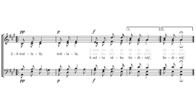 Latvian Folksong, Arr. By Jānis Cimze | RĪGA DIMD | Riga Chamber Choir 