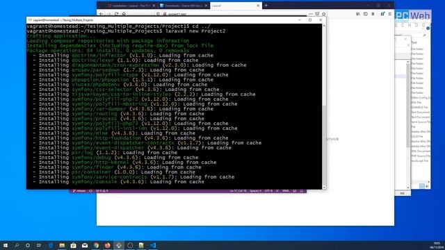 Create Multiple Laravel Projects Using Homestead in Windows 10 | Tutorial 2 смотреть онлайн