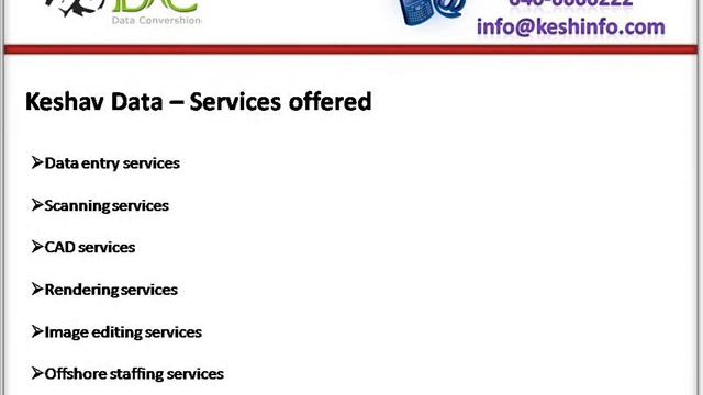 Keshav Data Services,TIFF to HTML Conversion Service смотреть онлайн