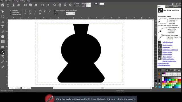 Contour color in node editing - SCD смотреть онлайн