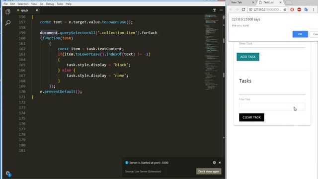 Learn JavaScript , Excercise - TASKLIST смотреть онлайн