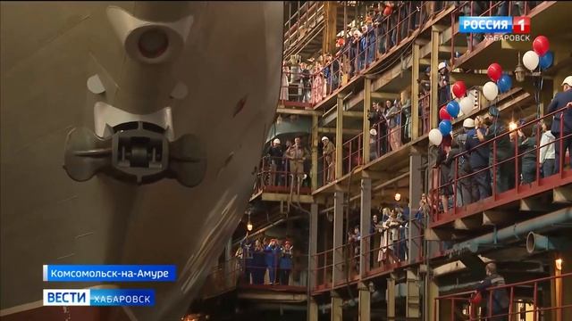 Корвет «Резкий» покинул цех Амурского судостроительного завода смотреть онлайн
