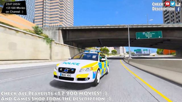 Police Volvo V70 1.0 - GTA V MOD | 2.7K / 1440p ! _REVIEW