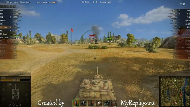 WOT: Monastery - SU-122-44 - 4 frags смотреть онлайн