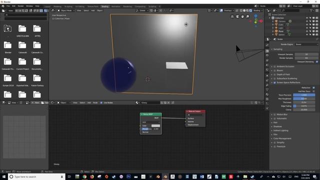 Blender 2.8 Tutorial | Eevee | Screen Space reflections and Plane light probes смотреть онлайн