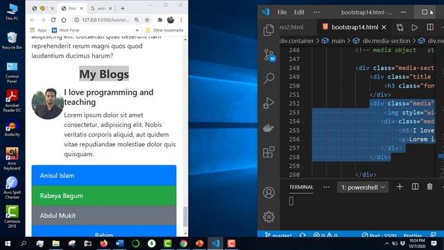Bootstrap5 Bangla Tutorial 16 : media object смотреть онлайн
