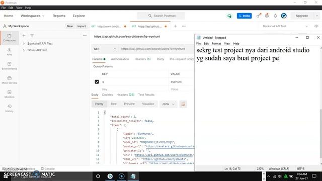 JSON parse sederhana di android studio dengan JAVA. смотреть онлайн