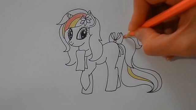 Как нарисовать ПОНИ ЕДИНОРОГА, рисунки для срисовки/673/How to draw a unicorn PONY смотреть онлайн