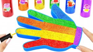 Для малышей мультики АСМР. Смешные игрушки. Разноцветные слаймы. Блестки