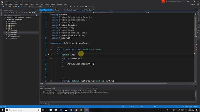 C# How to make OCR from Screen Copy Part 4 смотреть онлайн