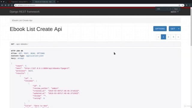 4.7 Pagination in Django REST Framework смотреть онлайн