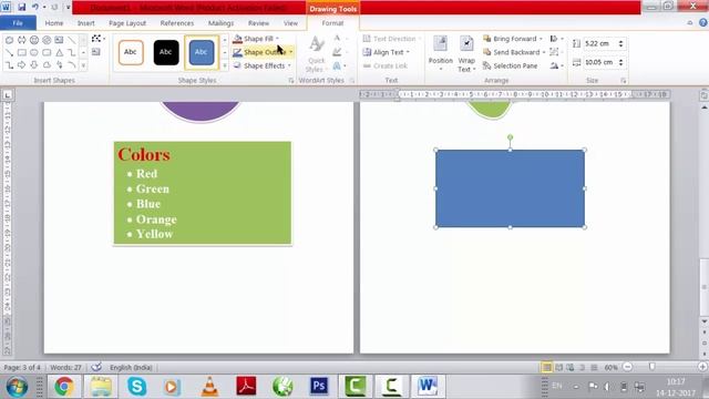 How to Insert Shape, Change and Delete shape in word 2010 - Part 1 [LC Learn] смотреть онлайн