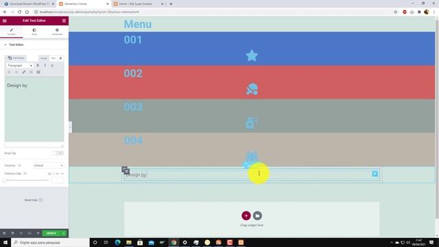 Criando uma pagina super SIMPLES com menu Wordpress e Elementor смотреть онлайн