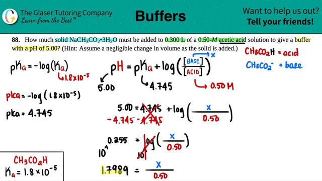 14.88 | How much solid NaCH3CO2•3H2O must be added to 0.300 L of a 0.50-M acetic acid solution to смотреть онлайн