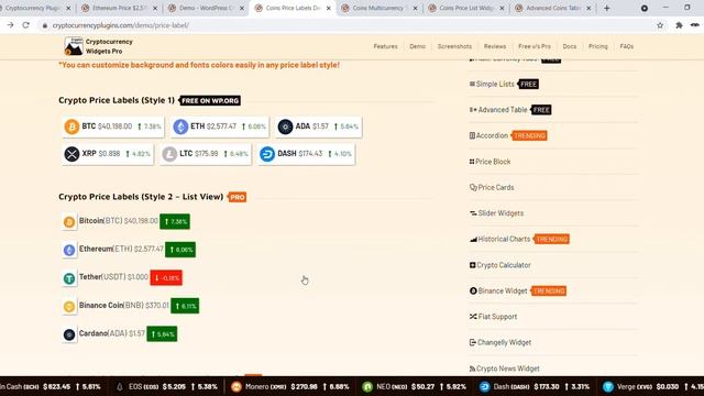 Cryptocurrency Widgets Pro Intro | Cool Plugins смотреть онлайн