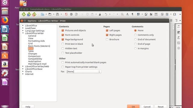 LibreOffice: Options dialog - LibreOffice Writer section смотреть онлайн
