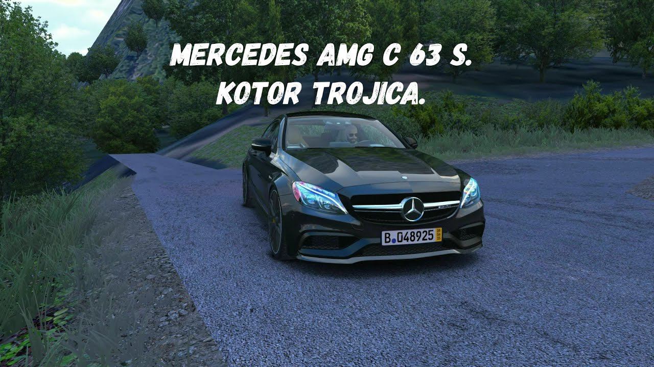 Mercedes AmG C 63 S Coupe - Kotor - Trojica | Assetto Corsa. смотреть онлайн