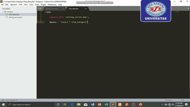 TUGAS E-LEARNING PERTEMUAN 11(TUTORIAL PEMBUATAN JSON PADA PHP) смотреть онлайн
