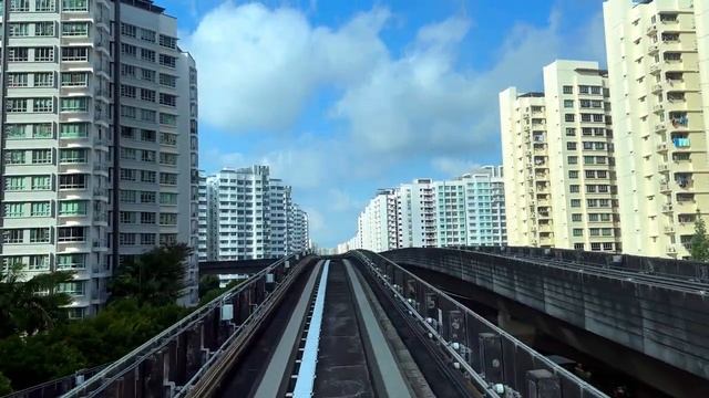 Singapore City 2023 | Punggol LRT Ride | Riding Through the East Loop and West Loop смотреть онлайн