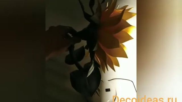 Светильник из изолона Подсолнух смотреть онлайн
