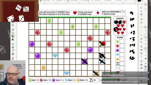 Game Design Time! Gem Miner Roll and Write stuffs. !discord !gem смотреть онлайн