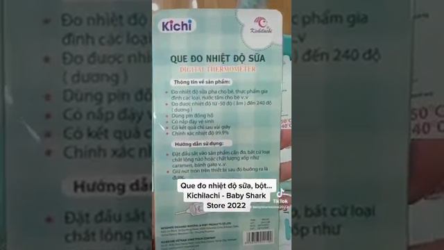 Que đo Kichilachi, nhiệt kế đo nhiệt độ sữa, cháo, nước, chất lỏng an toàn cho bé và gia đình смотреть онлайн