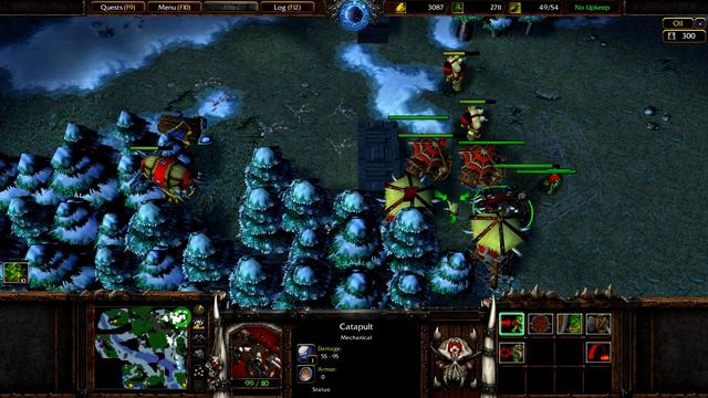 Warcraft III - Warcraft II: Tides of Darkness Orc Campaign The Dead Rise as Quel'thalas falls смотреть онлайн