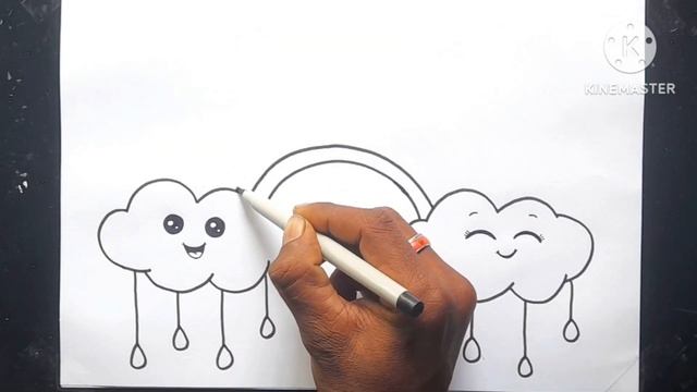 how to draw rainbow | how to draw colour rainbow ?| rainbow drawing | beautiful drawing | drawing ? смотреть онлайн
