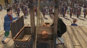 гильотина 3d анимация