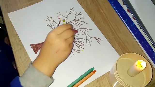 Необычное рисование восковыми карандашами.??️ смотреть онлайн