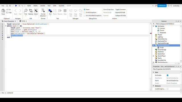 how to make a random part spawning script in roblox studio смотреть онлайн