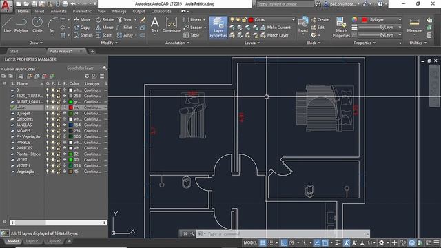 AutoCAD 2019 - Aula 13 - Curso básico - Aula Prática - Inserindo Cotas смотреть онлайн