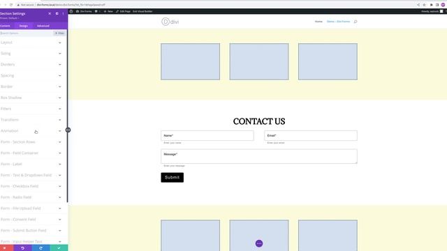 "Field Container" Design Settings For "Divi Form Builder With Material Design" plugin смотреть онлайн