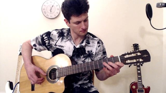Lambada - Solo Fingerstyle Guitar + TAB (correct key of Dm) смотреть онлайн