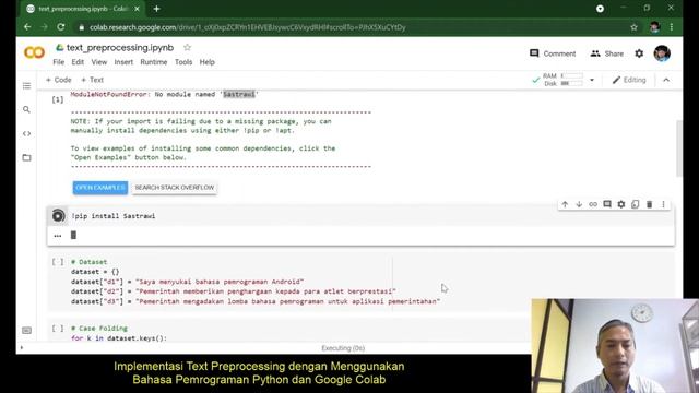 Implementasi Text Preprocessing dengan Menggunakan Bahasa Pemrograman Python dan Google Colab смотреть онлайн