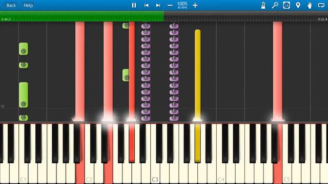 Genesis - Mama Piano Tutorial - How to play - Synthesia Cover смотреть онлайн
