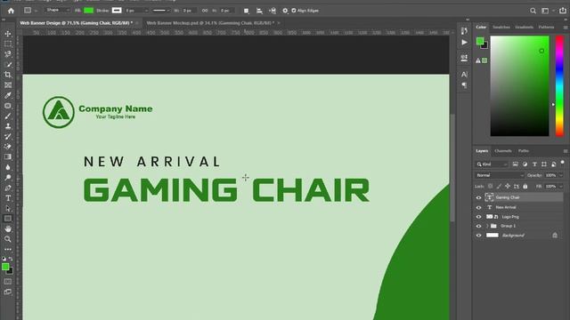 How to Make E-commerce Product Banner Design | Adobe Photoshop CC смотреть онлайн