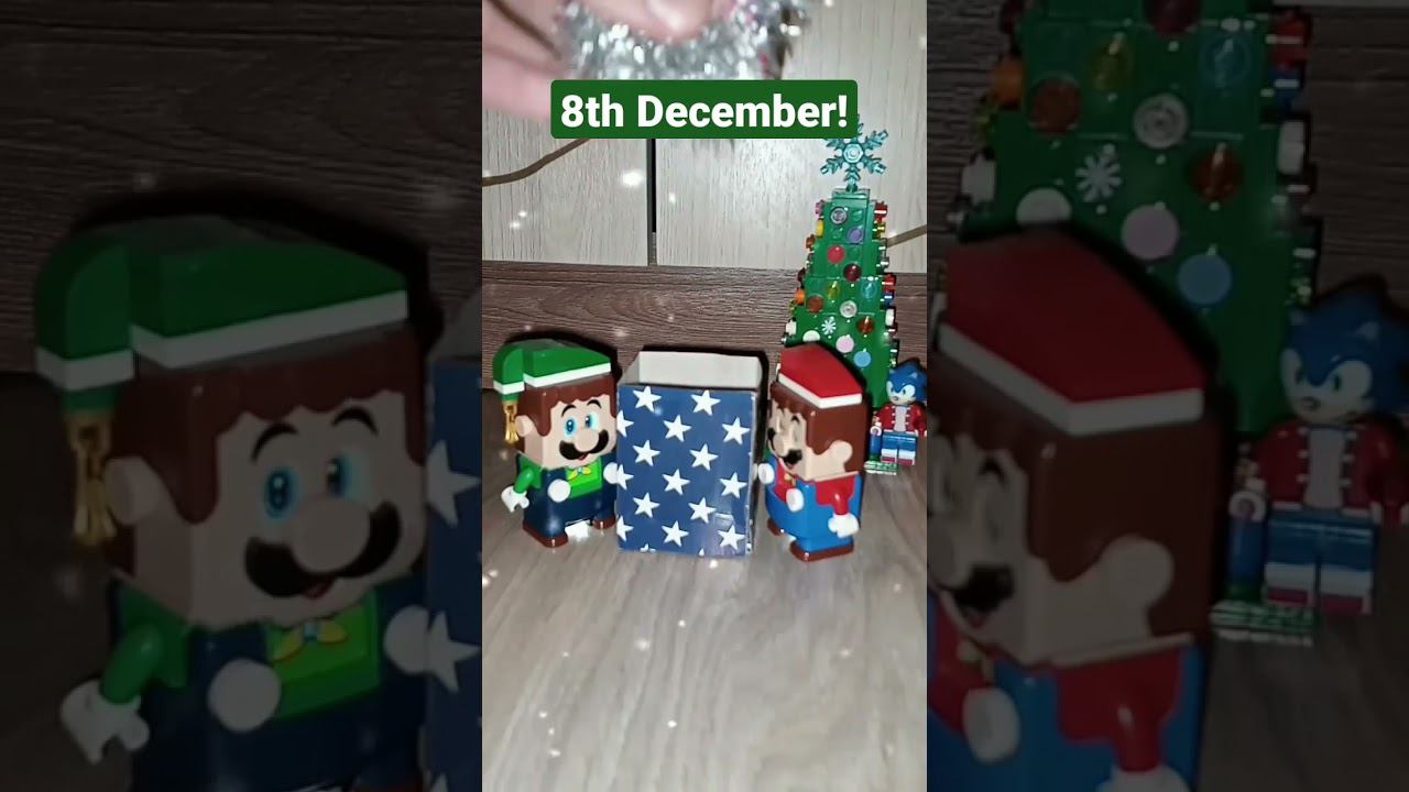 My Christmas & New Year Advent Calendar mini surprises by Lego Super Mario & Luigi. Day 8 #shorts смотреть онлайн