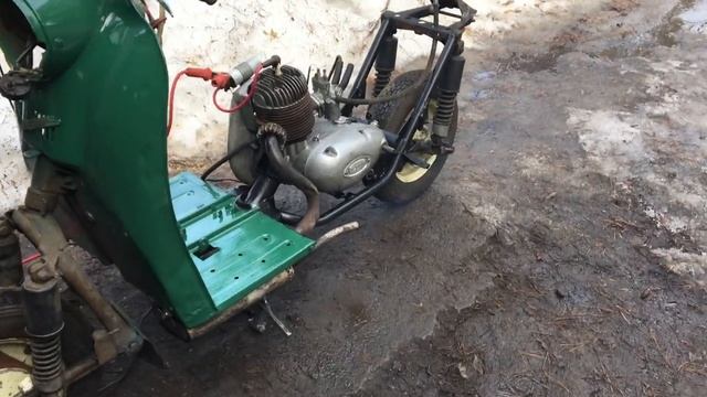 Мотороллер Турист: обкатка двигателя смотреть онлайн