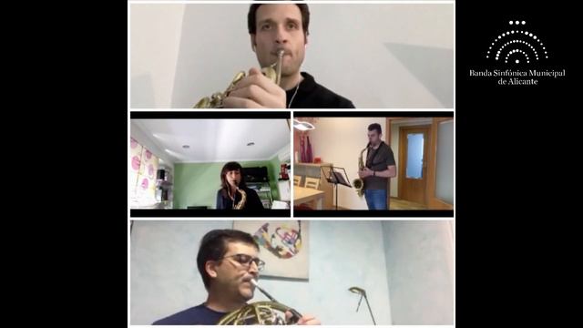 #SigueaTuBanda - MÚSICA COLABORATIVA - HIMNOS HOGUERAS 2020. Banda Municipal Alicante смотреть онлайн