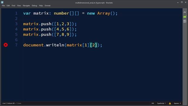 Multidimensional Arrays in TypeScript | Arrays of Arrays in TypeScript смотреть онлайн