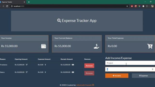 React Expense Track App with Login Authentication смотреть онлайн