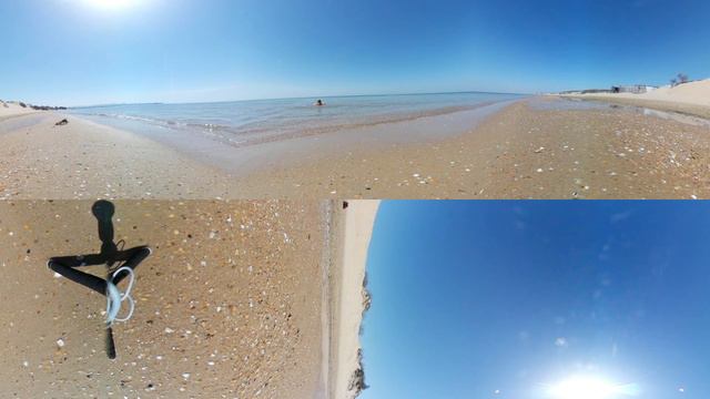 Анапа 360. Джемете. Купание в море 9.04.2018 смотреть онлайн