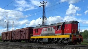 Тепловоз ЧМЭ3-1875 на маневровых работах