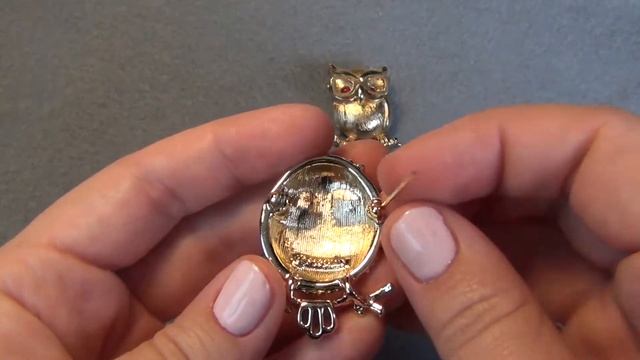 Совиные истории. Винтажные броши Совы (мини-обзор). смотреть онлайн